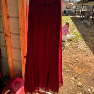 Elegant Burgundy Women's Skirt